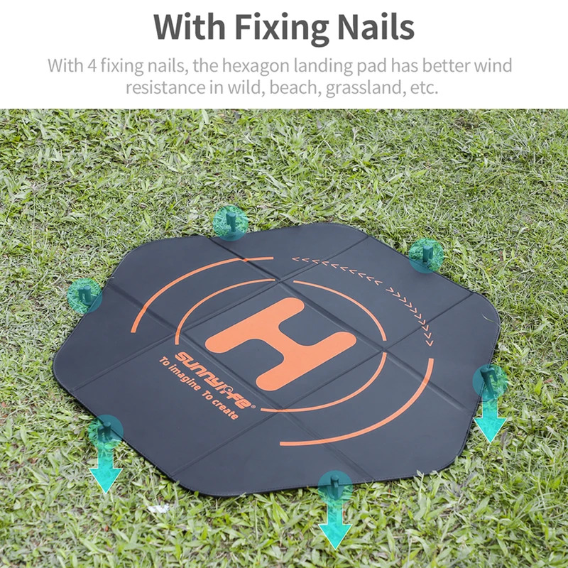 Sunnylife 80 سنتيمتر مقاوم للم - مراجعة Drone Landing Pad وسعره