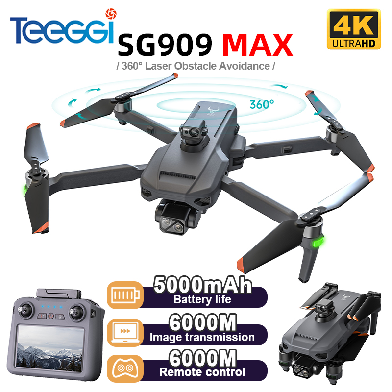 طائرة بدون طيار Teeggi SG909 M - مراجعة Drone Controller Screen وسعره