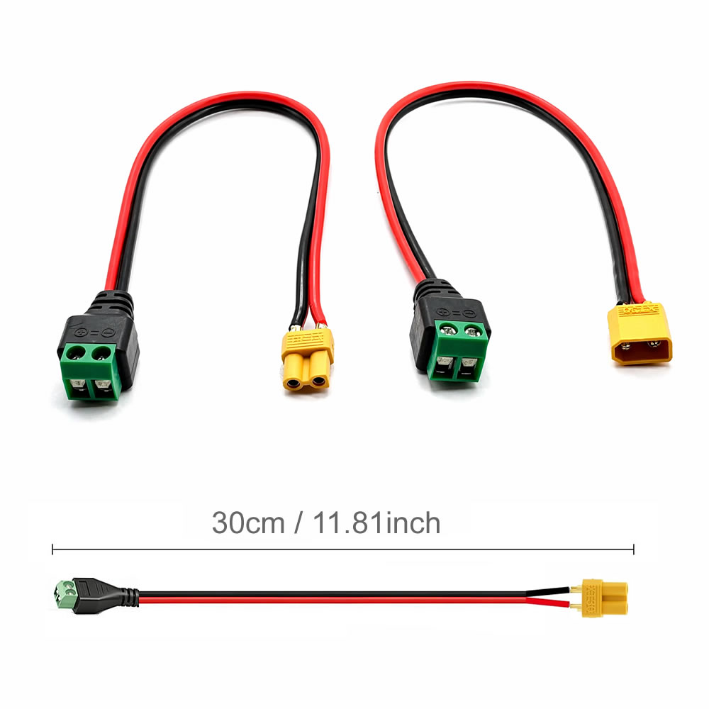 موصل XT30 ذكر وأنثى مع محول طر - مراجعة Drone Battery Adapter وسعره